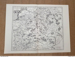 Carta Geografica O Mappa Lithuania Ducatus Mercator Anno 1650 Ristampa - Cartes Géographiques