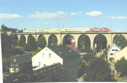 Germany:Electric Locomotive 120 150 On Klingenberg-Colmnitz Viaduct - Opere D'Arte