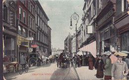 Ireland (United Kingdom) PPC Grafton Street, Dublin 'Signal' Series DUBLIN 1908 DUNLAVIN Co. Wicklow Edw. VII. (2 Scans) - Dublin