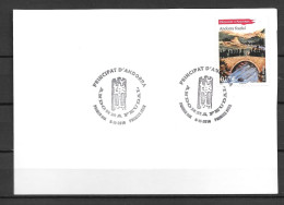 2010 - 702 - Andorre Féodal - 15 - FDC