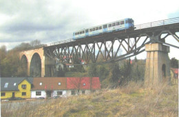 Germany:Esslinger Triebwagen On Wipperbrücke In Mansfeld, Railway Bridge - Ouvrages D'Art