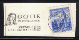 Vlagstempel / Flamme Illustrée - Gotik In Österreich Krems - Stein Mai - Oktober 1967 - Salzburg - Iglesias Y Catedrales