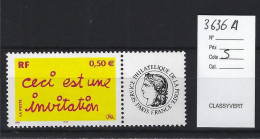 FRANCE PERSONNALISE ** N° 3636A - Unused Stamps