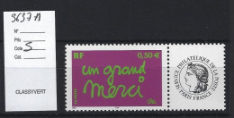 FRANCE PERSONNALISE ** N° 3637A - Neufs