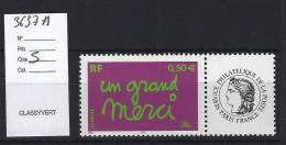 FRANCE PERSONNALISE ** N° 3637A - Unused Stamps