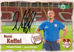 Fußball-Autogrammkarte AK René Keffel Offenbacher Kickers 12-13 OFC Bonames Viktoria Preußen Frankfurt Hessen Football - Authographs