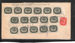 1946 ( 13. JMAI ) 4,- 16 Stamps,and 1,- Right Rate. Clear " Budapest "cover To CH  ,#1510 - Lettres & Documents