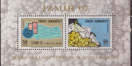 PIA  -  TURCHIA  -  1967  : Seconda Esposizione Filatelica Nazionale Di Izmir   -   (Yv   Bf  14) - Hojas Bloque