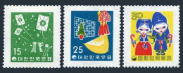 Korea South 287-289,MNH.Michel 285-287. Christmas 1958,New Year.Kites,Costume. - Corée Du Sud