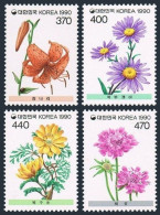 Korea South 1597-1600,MNH.Michel 1632-1635. Wild Flowers,1990. - Corée Du Sud