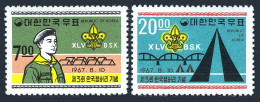 Korea South 580-581.MNH.Michel 588-589. 3rd Korean Boy Scout Jamboree,1967. - Corée Du Sud