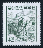Korea South 391 Wmk 317,MNH.Michel 387. Definitive 1963.Rice Farmer. - Corée Du Sud