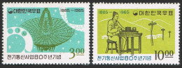 Korea South 481-482, MNH. Michel 503-504. Telegraph Service Seoul-Inchon, 80, 1965. - Corée Du Sud