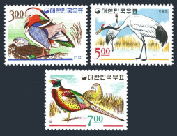 Korea South 493-495,lightly Hinged.Michel 520-522. Birds 1966.Bucks,Cranes,Pheasants - Corée Du Sud