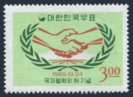 Korea South 485, 485a, MNH. Michel 510, Bl.218. Cooperation Year ICY-1965. - Corée Du Sud