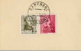 1954 HUESCA , FECHADOR DE CANFRANC - Storia Postale