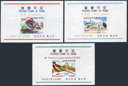 Korea South 493a-495a, MNH. Michel Bl.224-227. Birds 1966. Ducks, Cranes, Pheasants. - Corée Du Sud