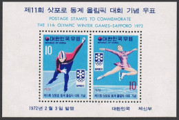 Korea South 811a,MNH.Michel Bl.352. Olympics Sapporo-1972.Figure, Speed Skating. - Corée Du Sud