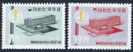 Korea South 508-509, 508a, Hinged. Michel 526-527,Bl.227. New WHO Headquarters,1966. - Corée Du Sud