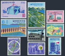 Korea South 738-746, Hinged. Michel 650-655,657-659. Economic Development, 1971. - Corée Du Sud