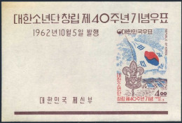 Korea South 358a-359a,hinged.Michel Bl.176-177. Korean Boy Scouts,40,1962. - Corée Du Sud