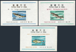 Korea South 496a-498a, MNH. Michel Bl.229-231. Fish 1966. Alaska Pollack, Trout, - Corée Du Sud