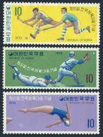 Korea South 730-732, Hinged. National Athletic Games,1970.Diver,Hockey,Baseball. - Corée Du Sud