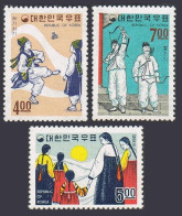 Korea South 561-563,MNH.Michel 601-603. Korean Shuttlecock,Girls,Archery,1967. - Corée Du Sud