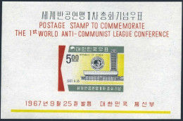 Korea South 586a-587a.MNH.Michel Bl.263-264. World Anti-Communist League WACL,1967. - Corée Du Sud