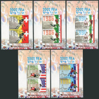 Korea South 2055f-2055j,MNH. World Soccer Cup Japan-Korea-2002.Previous Cups. - Corée Du Sud