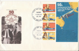 Enveloppe 50ème Anniversaire Du Premier Vol Trans-Pacifique (1978) - Australie - Eerste Vluchten