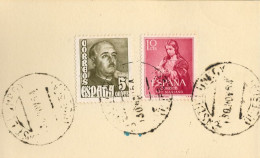 1954 HUESCA , FECHADOR DE CASTILLONROY - Lettres & Documents