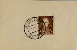 1954 HUESCA , FECHADOR DE ALMUDÉVAR - Lettres & Documents