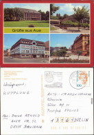 Aue/Erzgebirge Kulturhaus Volksschwimmhalle, Hotel Blauer Engel G1987 - Aue