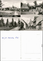 Kamenz   Kirche, Lessinghaus, Rosengarten Am Lessinghaus, Weststraße 1974 - Kamenz