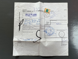 COTE D'IVOIRE / BULLETIN D'EXPEDITION / ABIDJAN MESSAGERIE 1979 POUR PARIS - Côte D'Ivoire (1960-...)