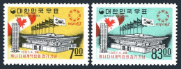 Korea South 566-567.MNH.Michel 578-579. EXPO-1967, Montreal. Korean Pavilion. - Korea, South