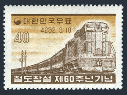 Korea South 293,293a,MNH.Michel 291,Bl.134. Korean Railroads,60,1959.Diesel. - Korea, South
