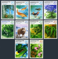 Korea 1149-1158,MNH. Nature Conservation 1978.Fish,Duck,Orchid,Goral,Frog,Flies, - Corée Du Sud