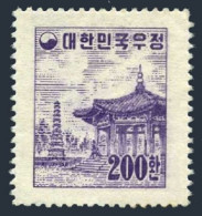 Korea South 203E Vertically Laid Paper.Michel 205x. Pagoda,Park Seoul,1955. - Corea Del Sur