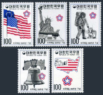 Korea South 1034-1038,1034a,MNH.Michel 1038-1042,Bl.415. American Bicentennial,1976. - Corée Du Sud