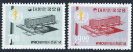 Korea South 508-509,508a, MNH. Michel 526-527,Bl.227. New WHO Headquarters,1966. - Corea Del Sur