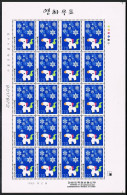 Korea South 2067 Sheet X20,2067a,MNH. New Year 2002,Lunar Year Of The Horse. - Corea Del Sur