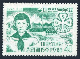 Korea South 325,325a Sheet, MNH. Michel 325,Bl.163. Korea's Girl Scouts,15,1961. - Corée Du Sud