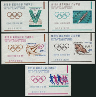 Korea South 449a-453a, MNH-folded. Michel Bl.194-198. Olympics Tokyo-1964. Marathon, - Corea Del Sur