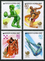 Korea South B43-B46,B43a-B46a,MNH. Olympics Seoul-1988. Tennis,Wrestling,Diving, - Corea Del Sur