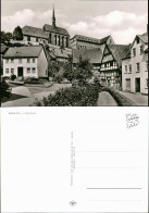 Ansichtskarte Warburg Teilansicht, Strassen Partie Mit Blick Zur Kirche 1960 - Warburg