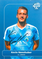 Fußball-Autogramm AK Kevin Nennhuber FSV Wacker Nordhausen 16-17 1 .FC Magdeburg SV Waldhof Mannheim BSV Kickers Emden - Handtekening