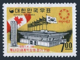 Korea South 566.MNH.Michel 578. EXPO-1967,Montreal.Korean Pavilion. - Corée Du Sud