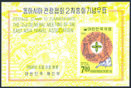 Korea South 599a,hinged.Michel Bl.272. EATA - East Asia Travel Association,1968. - Corée Du Sud